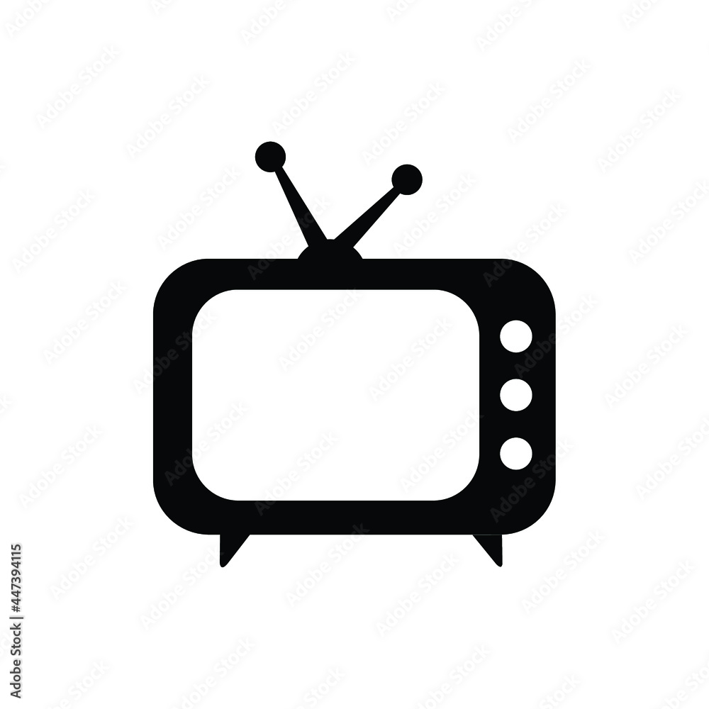 television icon vector. tv or lcd tv icon isolated on white background television icon vector. tv or lcd tv icon isolated on white background