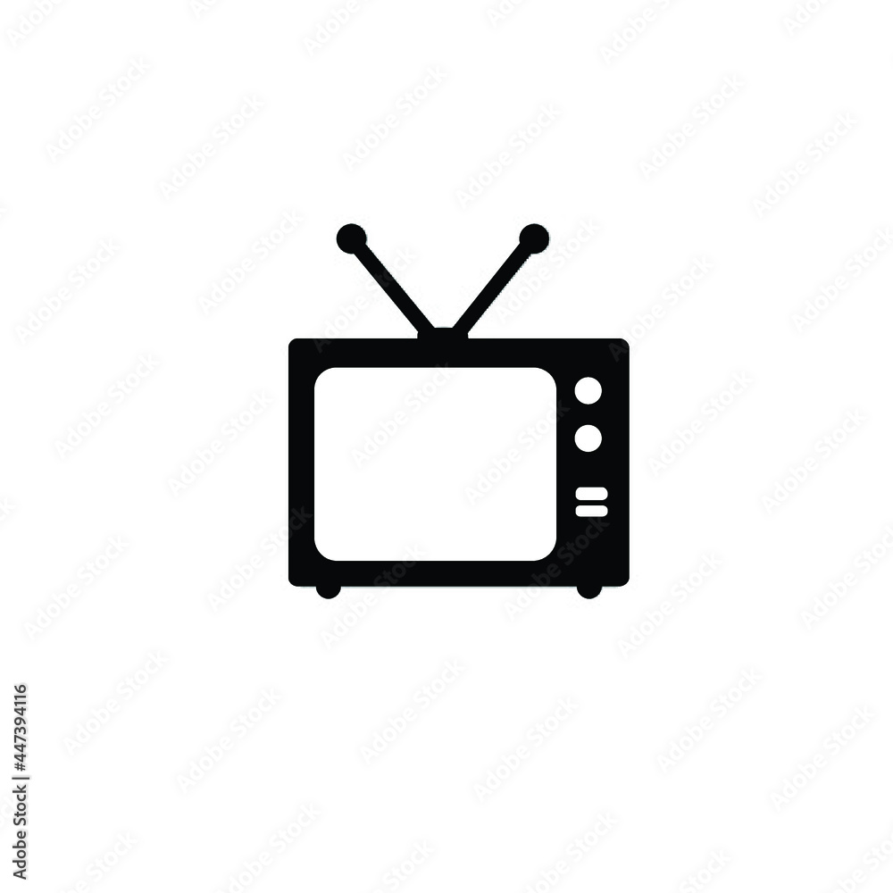 television icon vector. tv or lcd tv icon isolated on white background television icon vector. tv or lcd tv icon isolated on white background