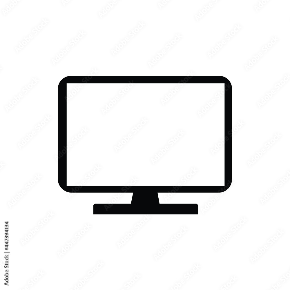 television icon vector. tv or lcd tv icon isolated on white background television icon vector. tv or lcd tv icon isolated on white background