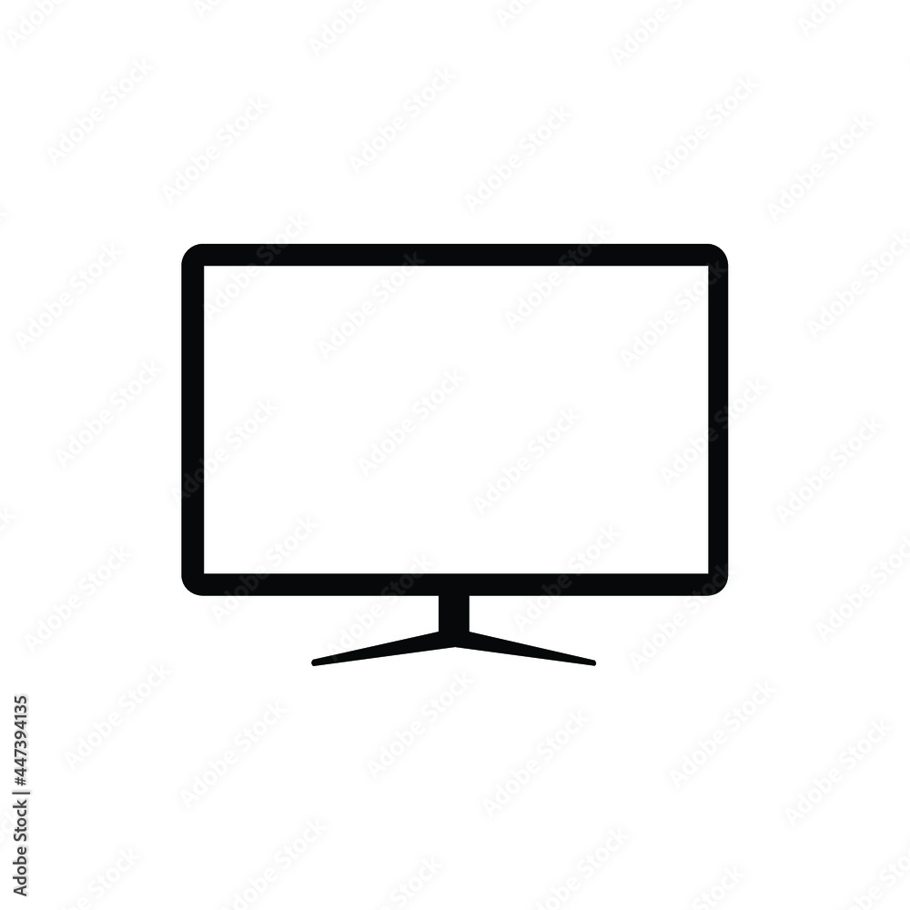 television icon vector. tv or lcd tv icon isolated on white background television icon vector. tv or lcd tv icon isolated on white background