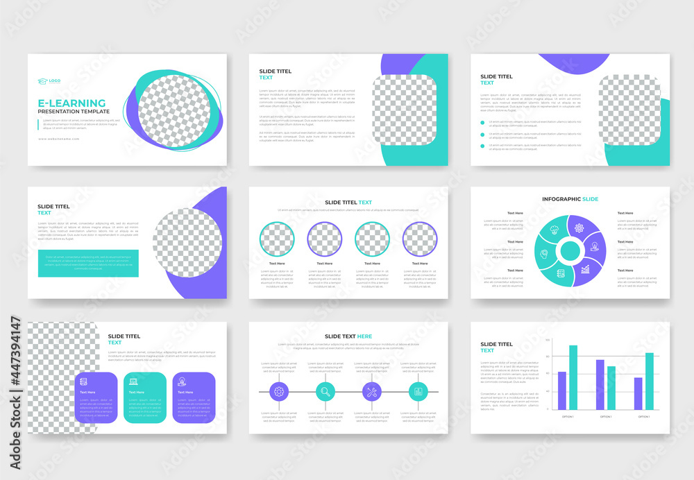 Online Education or learning Powepoint presentation template Online Education or learning Powepoint presentation template