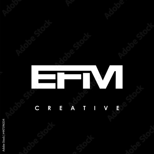 EFM Letter Initial Logo Design Template Vector Illustration photo