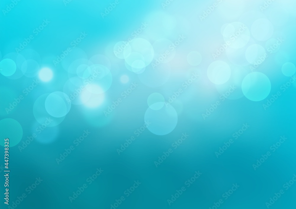 Ball bokeh sea blue background Ball bokeh sea blue background