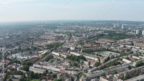 Drone shot over Kensal town Wilesden North West London photo