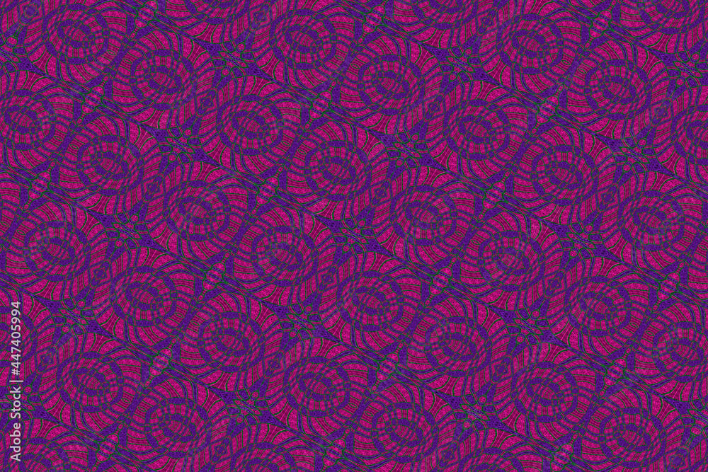 Colorful African fabric - Seamless pattern, illustration Colorful African fabric - Seamless pattern, illustration