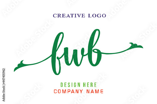 FWB lettering logo is simple, easy to understand and authoritative photo