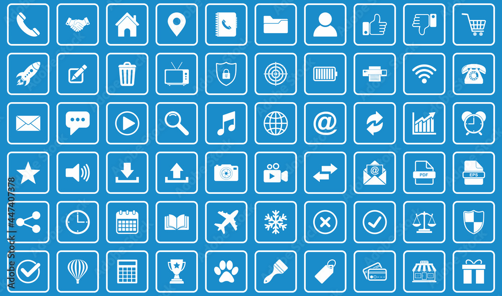 website icon set vector sign symbol of contact us website icon set vector sign symbol of contact us