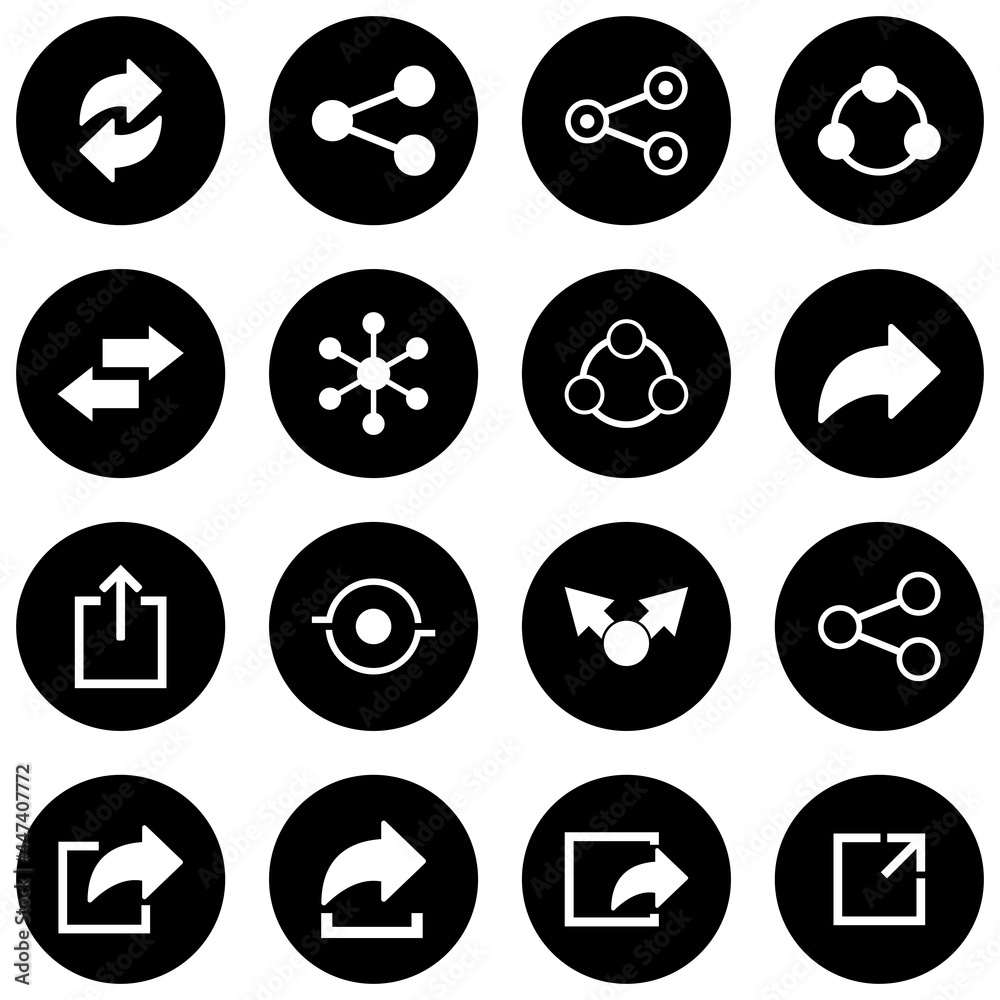share icon set vector sign symbol