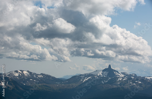 Cloudy Black Tusk Mountain, British Columbia