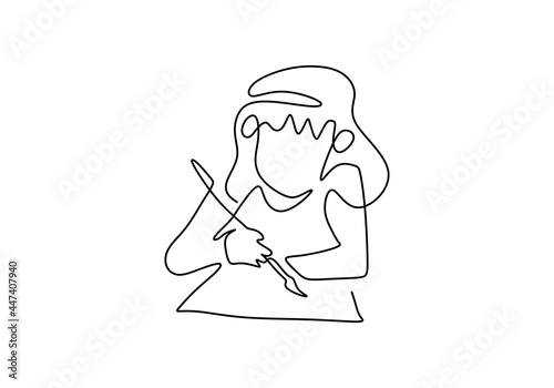 Continuous one line drawing...