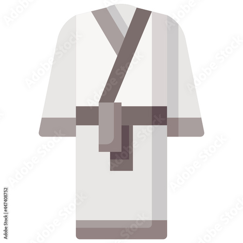 bathrobe flat icon