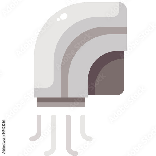 hand dryer flat icon