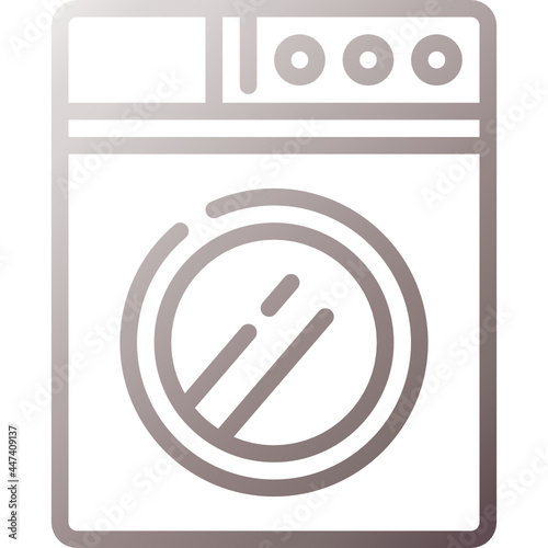 washing machine gradient icon