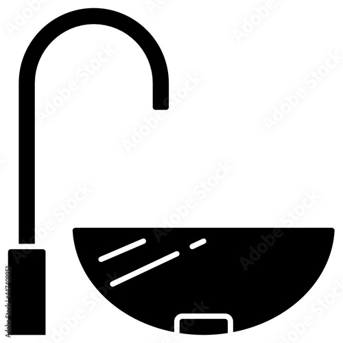 wash basin solid icon