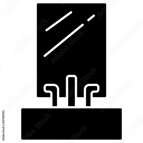 wash basin solid icon