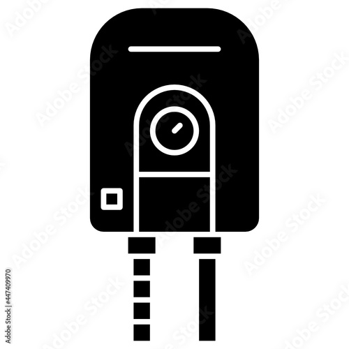 water heater solid icon
