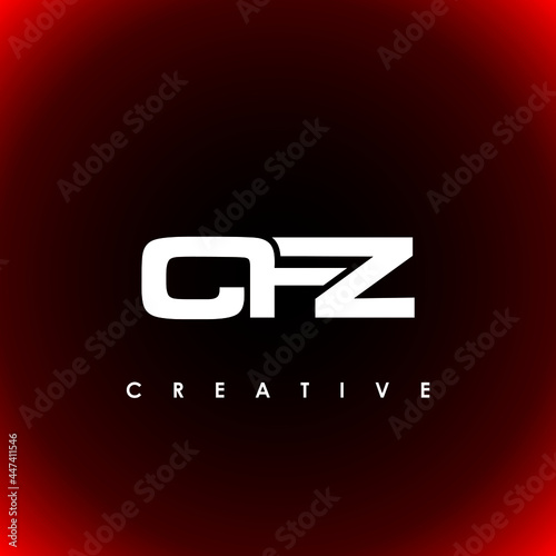 CFZ Letter Initial Logo Design Template Vector Illustration photo