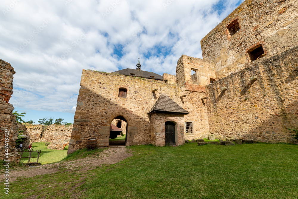 Ruin of King´s castle Tocnik (Točník) in Central Bohemia - Czech Republic. It was built by the Czech king Wenceslas IV at the turn of the 15th century.