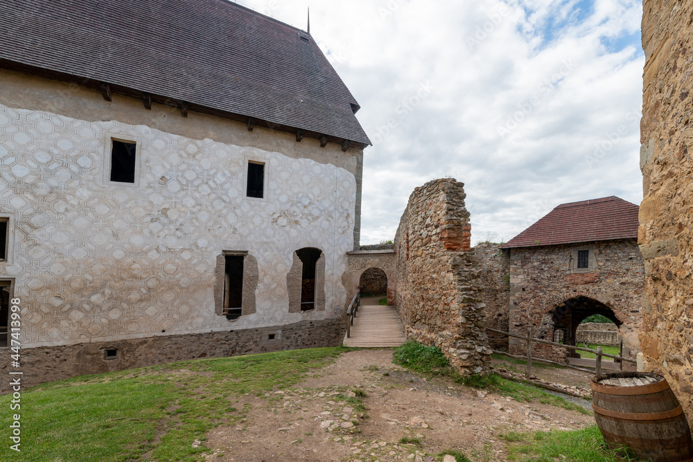 Ruin of King´s castle Tocnik (Točník) in Central Bohemia - Czech Republic. It was built by the Czech king Wenceslas IV at the turn of the 15th century.