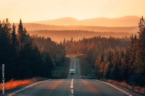 Camping trip in the Midnight sun photo