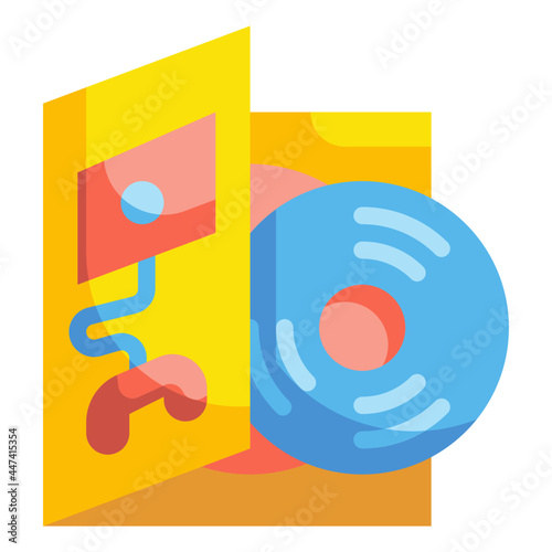 dvd flat icon