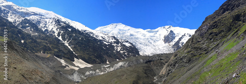 Caucasus, Ossetia. Genaldon gorge. Miley Glacier and Upper Valley. © Эдуард Манукянц