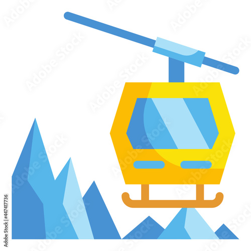 cable car flat icon