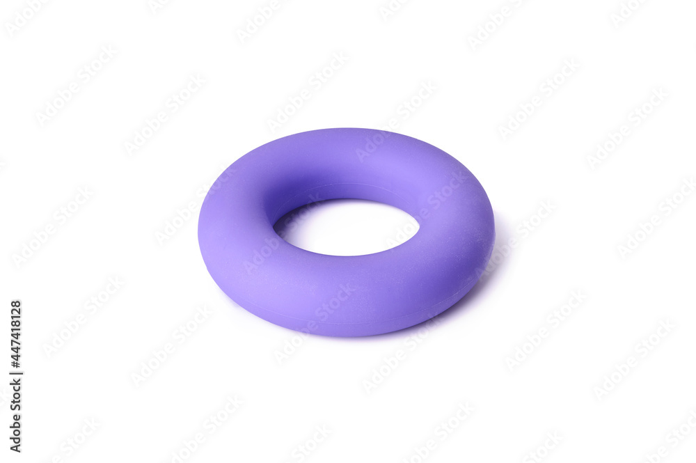 Hand expander simulator ring isolated on white background. Simulator for training hands, wrists, compression forces