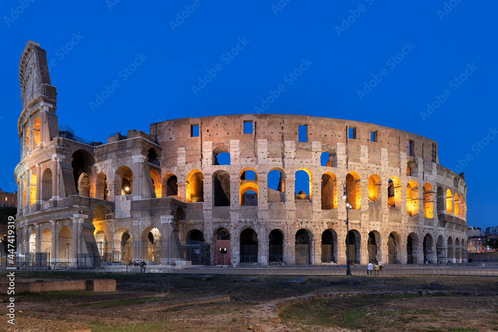 Night at the Colosseum in Rome