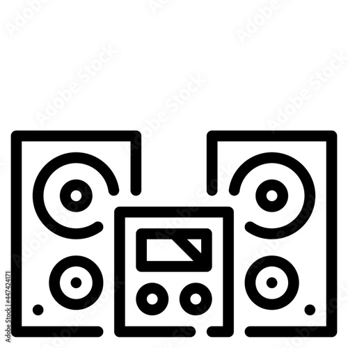 speaker line icon