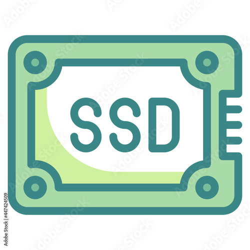 ssd blue line icon