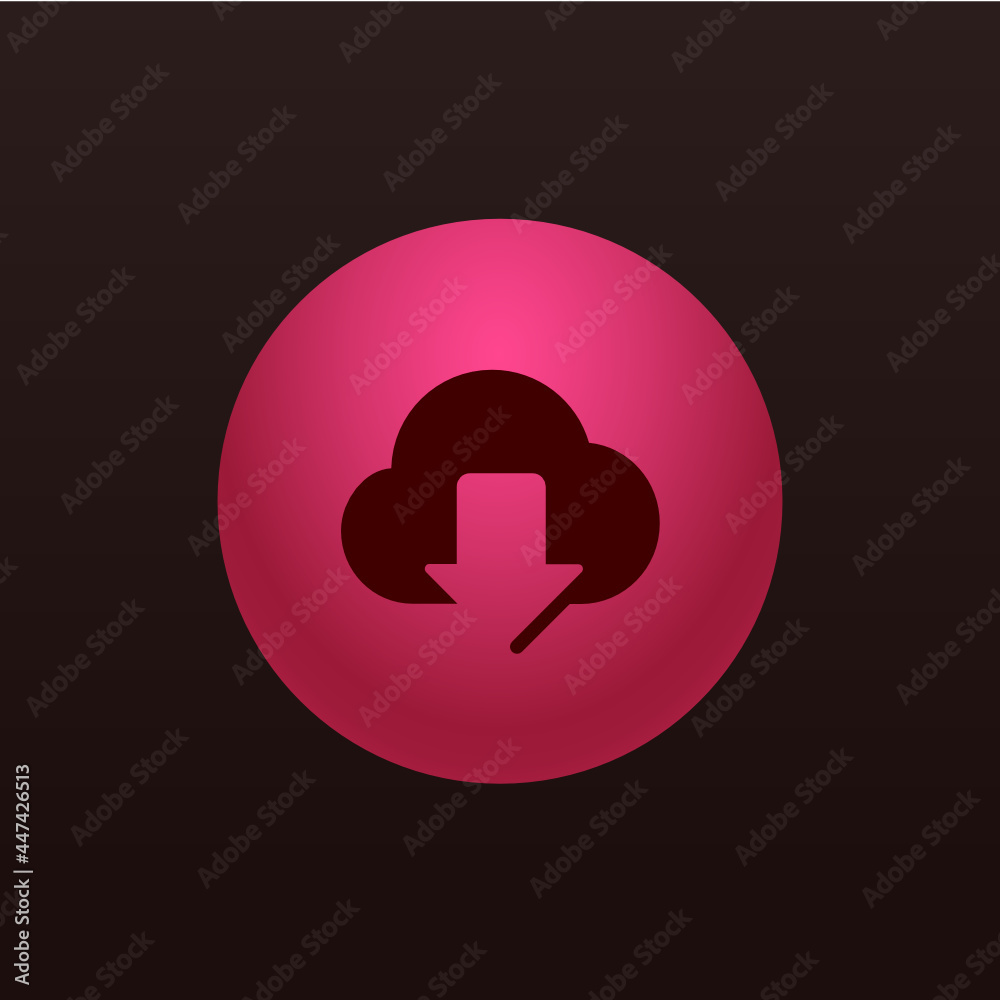 Cloud Download - Sticker Cloud Download - Sticker