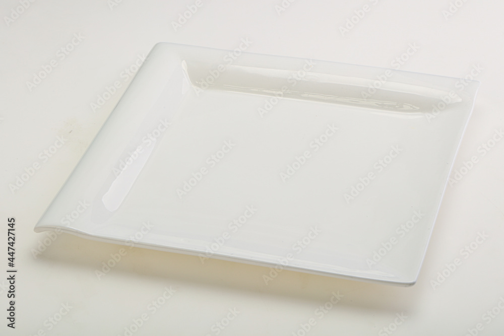 White proclean plate for serving White proclean plate for serving