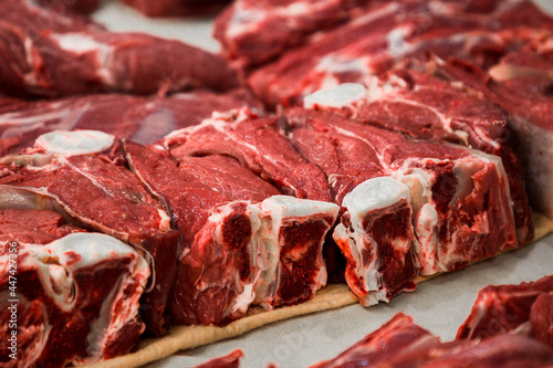 raw beef steaks