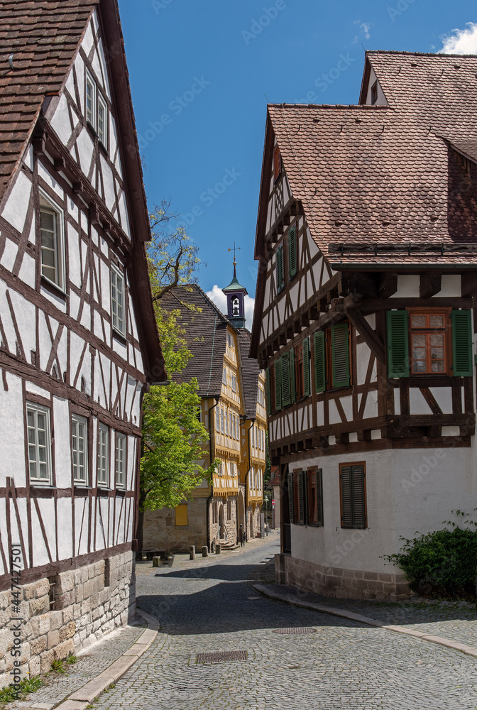 Gasse in der Altstadt von Sindelfingen in Baden-Württemberg, Deutschland Gasse in der Altstadt von Sindelfingen in Baden-Württemberg, Deutschland