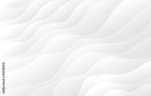 Vector subtle abstract background light gray and white wave flowing modern curve luxury elegant texture smooth and clean
