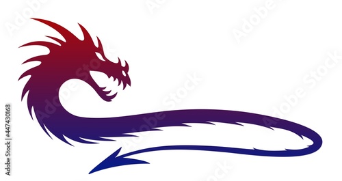 Wallpaper Mural A symbol of the stylized red dragon. Torontodigital.ca