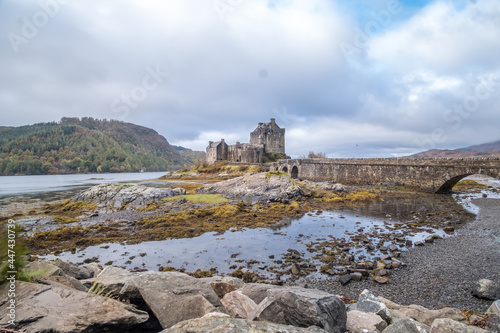 Eilean Donan Castle  Dornie  Kyle of Lochalsh in Scottish Highlands.