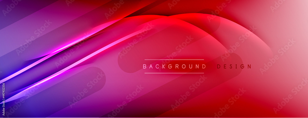 Abstract background - lines composition created with lights and shadows. Technology or business digital template. Trendy simple fluid color gradient abstract background with dynamic Abstract background - lines composition created with lights and shadows. Technology or business digital template. Trendy simple fluid color gradient abstract background with dynamic