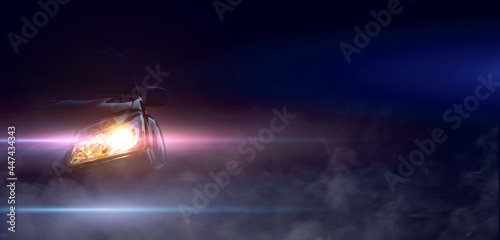 Cuadro en lienzo Front of a luxury super car with your space