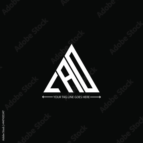 LAD letter logo creative design. LAD unique design

