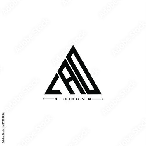 LAD letter logo creative design. LAD unique design
