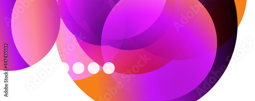 Fluid gradients, swirls and circles. Bright color lines. Vector Illustration For Wallpaper, Banner, Background, Landing Page