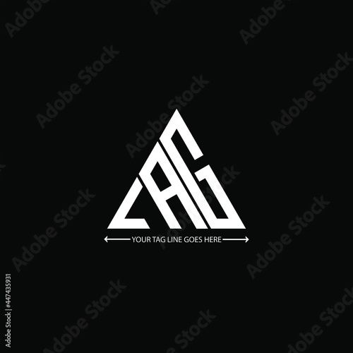 LAG letter logo creative design. LAG unique design