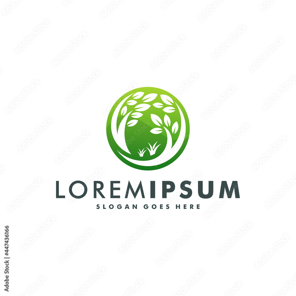 Organic leaf nature logo design vector illustration Organic leaf nature logo design vector illustration