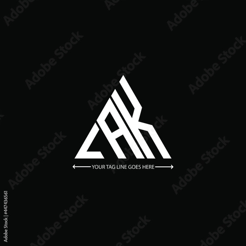 LAK letter logo creative design. LAK unique design