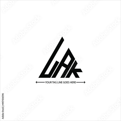 LAK letter logo creative design. LAK unique design