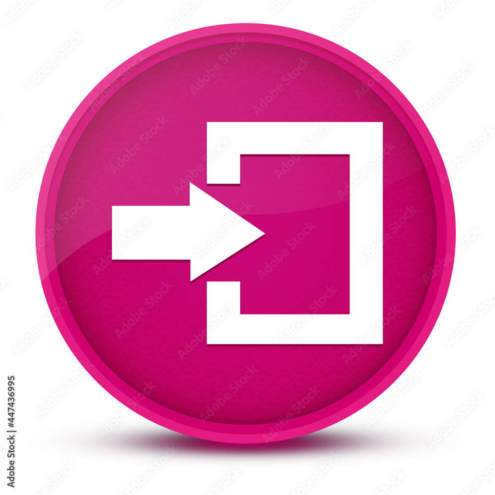 Login luxurious glossy pink round button abstract Login luxurious glossy pink round button abstract