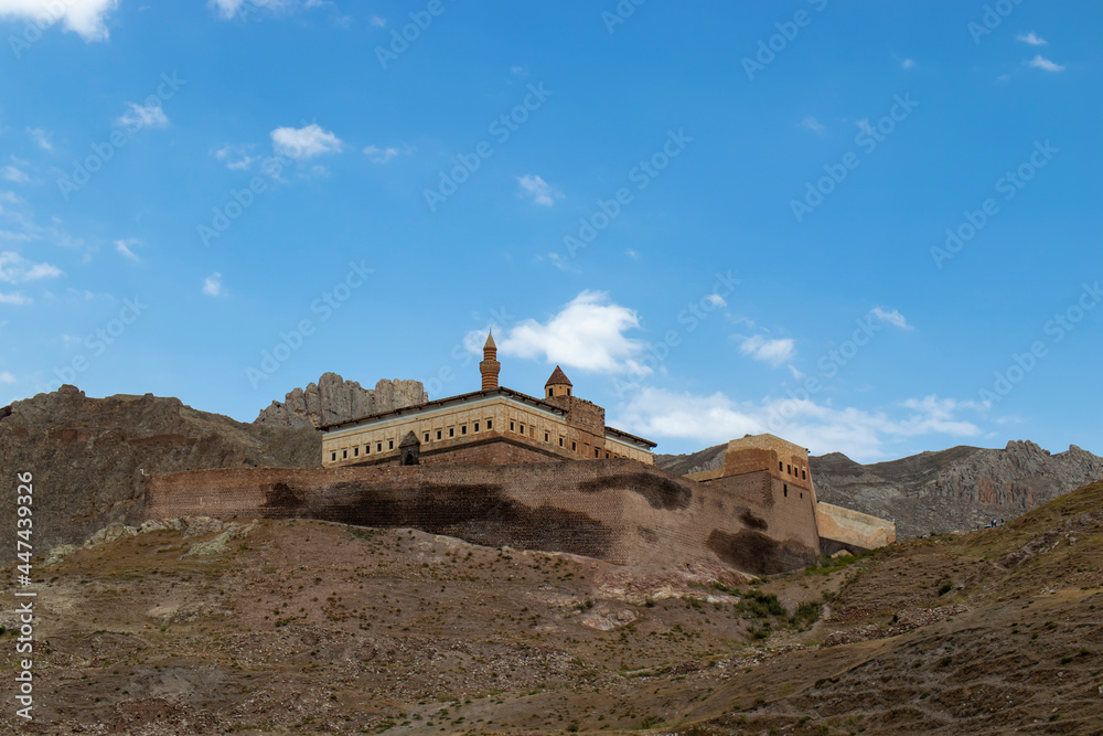 Ishak Pasha Palace or Ishak Pasha Kulliye is a bey's castle located near Mount Ararat, 5 kilometers from Doğubayazıt.