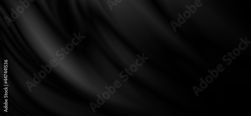 Black fabric texture background 3d illustration